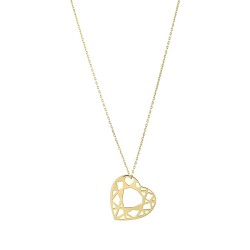 Gold Heart Necklace - 2