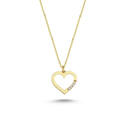 Gold Heart Necklace - 1