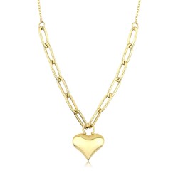 Gold Heart Necklace - 1