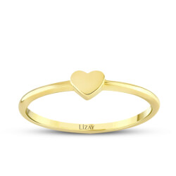 Gold Heart Ring - 1