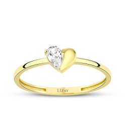 Gold Heart Trend Ring - 1