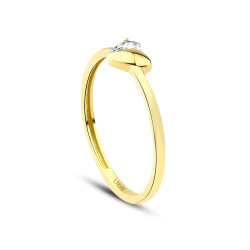 Gold Heart Trend Ring - 2