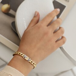 Gold Letter Bracelet - 1