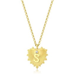 Gold Letter Necklace - 1