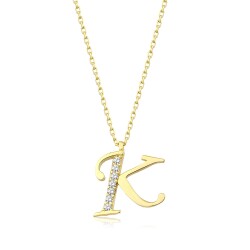 Gold Letter Necklace - 1