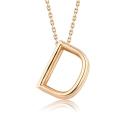 Gold Letter Necklace - 2