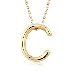 Gold Letter Necklace - 3