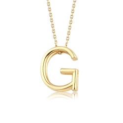 Gold Letter Necklace - 7