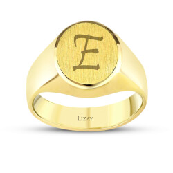 Gold Letter Ring - 1