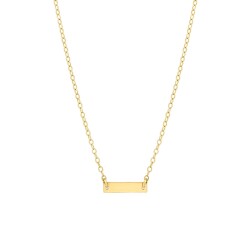 Gold Mini Plates Necklace - 2