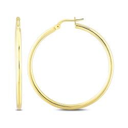 Gold Hoop Earrings - 1