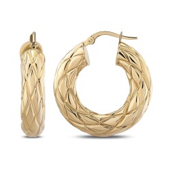 Gold Hoop Earrings - 1