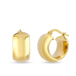 Gold Hoop Earrings - 1