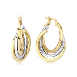 Gold Hoop Earrings - 1