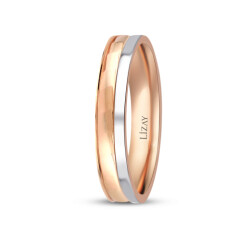 Gold Rose Men's Wedding Ring - 2