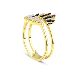 Gold Stone Eye Ring - 2