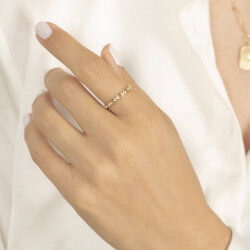 Gold Stone Ring - 3