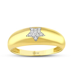 Gold Stone Star Ring - 1