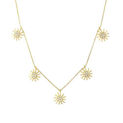 Gold Sun Necklace - 2