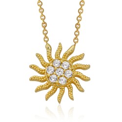 Gold Sun Necklace - 1