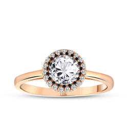 Gold Solitaire Fantasy Ring - 1