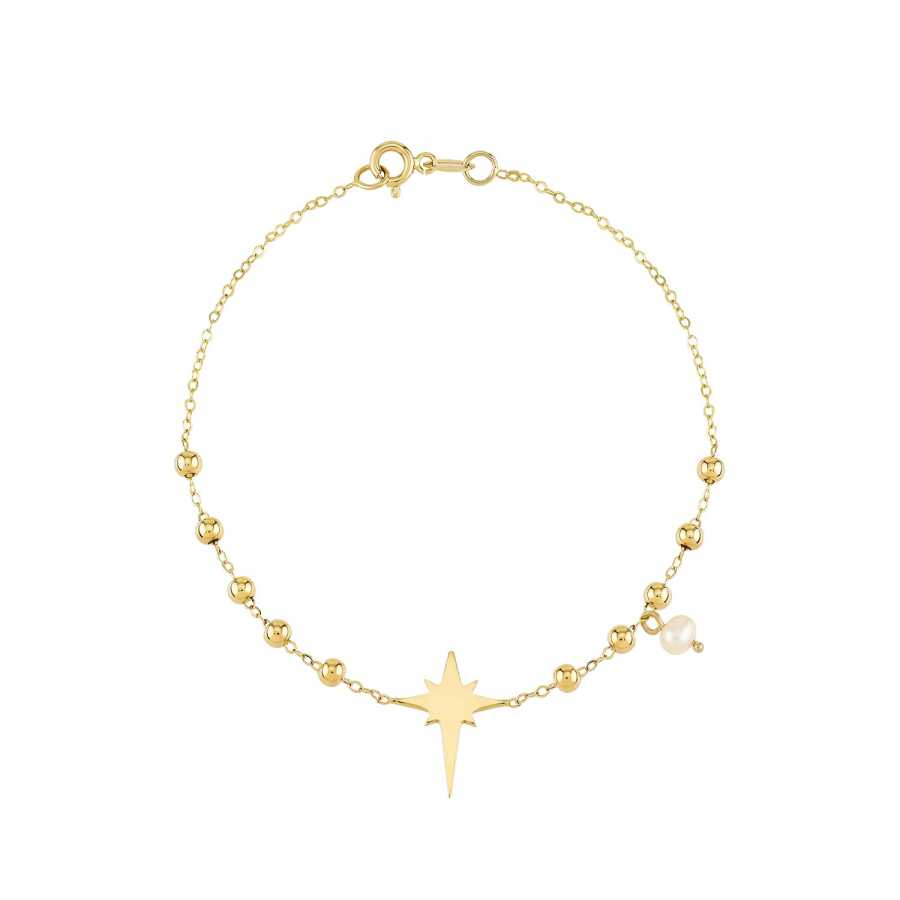 Gold Toptop North Star Bracelet | Lizay B241854