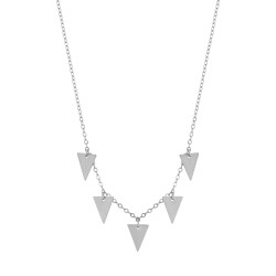 Gold Triangle Pendant Necklace - 3