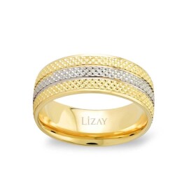 Gold Two-tone Women's Wedding Ring 